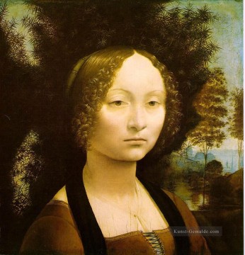 Leonardo da Vinci Werke - Porträt von Ginevra Benci Leonardo da Vinci